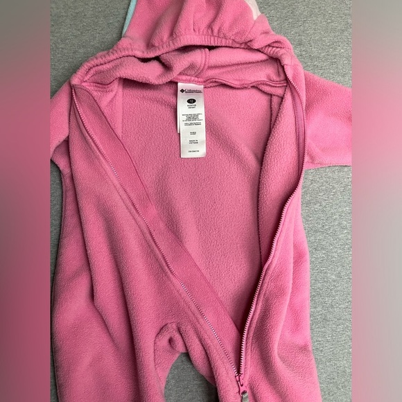 Columbia bunting suit / Fleece full body suit - Size 12 months w/ cute hood - Picture 7 of 10